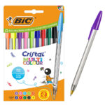 BIC στυλό διαρκείας ballpoint Cristal Multicolour, 1.6mm μύτη, διάφορα χρώματα, 10τμχ - 3086123764101