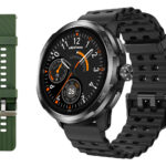 ULEFONE smartwatch Armor Watch Pro, 2x λουράκια, heart rate, 1.50" AMOLED, GPS, 5 ΑΤΜ/IP68/IP69K/MIL-STD-810H, μαύρο - 6975326662826