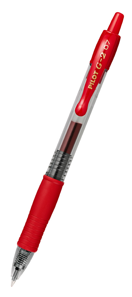 BL-G2-7-R PILOT στυλό διαρκείας gel G-2, 0.7mm, 14cm, κόκκινο - 4902505163173 - Image 1
