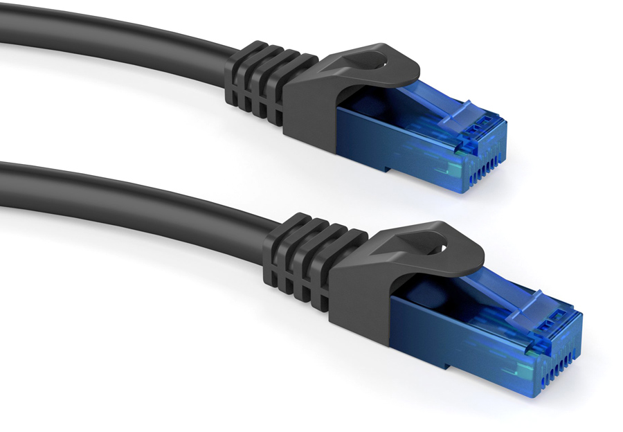 CAB-N243 POWERTECH καλώδιο δικτύου CAB-N243, Cat 6 U/UTP, CCA 24AWG, 0.25m, μαύρο - 5210131041833 - Image 1