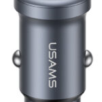 USAMS φορτιστής αυτοκινήτου CC322, USB & USB-C, 30W, γκρι - 6958444996042