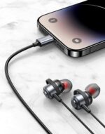 USAMS earphones με μικρόφωνο US-SJ758, USB-C σύνδεση, μεταλλικά, 1.2m, γκρι - 6958444995304 - Image 2
