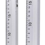 MP μεταλλικός χάρακας PA002, 20cm, ασημί - 8435250915491