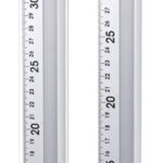 MP μεταλλικός χάρακας PA003A, 40cm, ασημί - 8435250937004