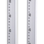 MP μεταλλικός χάρακας PA004, 50cm, ασημί - 8435250915514