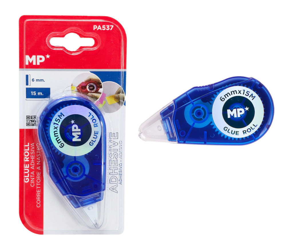 PA537-BL MP κολλητική ταινία διπλής όψεως PA537, 6mm x 15m, μπλε - 5210131163399 - Image 1
