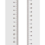 MP πλαστικός χάρακας PL022, 20cm, διάφανος - 8435250966837