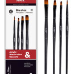 ARTIX PAINTS σετ πινέλων ζωγραφικής PP389-01, μαύρο, 4τμχ - 8435464133315