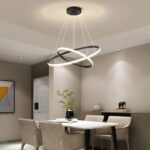 POWERTECH LED φωτιστικό οροφής PT-1529, 60W, 4000K, Φ80x120cm, μαύρο - 5210131146446 - Image 2