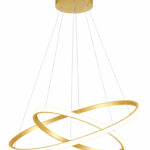POWERTECH LED φωτιστικό οροφής PT-1530, 60W, 4000K, Φ80x120cm, χρυσό - 5210131146453