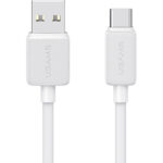 USAMS καλώδιο USB-C σε USB US-SJ688, 3A, 480Mbps, 1m, λευκό - 6958444909219