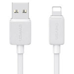 USAMS καλώδιο Lightning σε USB US-SJ689, 2.4A, 480Mbps, 1m, λευκό - 6958444909257