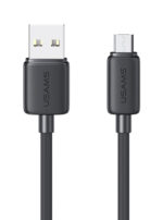USAMS καλώδιο micro USB σε USB US-SJ690, 2A, 480Mbps, 1m, μαύρο - 6958444909288