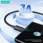 USAMS καλώδιο USB-C σε USB US-SJ693, 3A, 480Mbps, 2m, μαύρο - 6958444909400 - Image 2