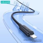 USAMS καλώδιο Lightning σε USB US-SJ694, 2.4A, 480Mbps, 2m, λευκό - 6958444909455 - Image 2