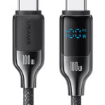 USAMS καλώδιο USB-C SJ742, 100W, 480Mbps, 1.2m, μαύρο - 6958444992334
