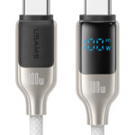 USAMS καλώδιο USB-C SJ742, 100W, 480Mbps, 1.2m, λευκό - 6958444992341