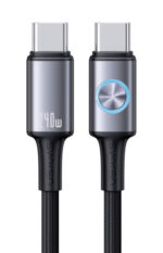 USAMS καλώδιο USB-C SJ751, 240W, 480Mbps, 1.2m, μαύρο - 6958444993393