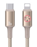 USAMS καλώδιο Lightning σε USB-C SJ753, 30W, 480Mbps, 1.2m, μπεζ - 6958444993447