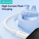 USAMS καλώδιο USB-C σε USB SJ761, 3A 18W, 480Mbps, 1m, λευκό - 6958444995458 - Image 2