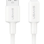 USAMS καλώδιο Lightning σε USB SJ762, 2.4A 12W, 480Mbps, 1m, λευκό - 6958444995465