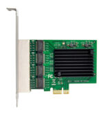 POWERTECH κάρτα επέκτασης PCIe σε 4x RJ45 GbE ST708, RTL8111F & ASM1184 - 5210131057025 - Image 2