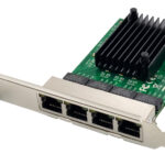 POWERTECH κάρτα επέκτασης PCIe σε 4x RJ45 GbE ST708, RTL8111F & ASM1184 - 5210131057025
