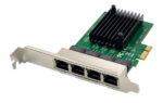 POWERTECH κάρτα επέκτασης PCIe σε 4x RJ45 GbE ST708, RTL8111F & ASM1184 - 5210131057025