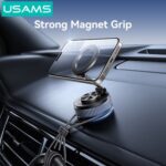 USAMS βάση smartphone αυτοκινήτου ZJ084 για ταμπλό, μαγνητική, μαύρη - 6958444995373 - Image 2