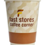 FAST STORES COFFEE CORNER χάρτινα ποτήρια καφέ 16oz, χωρίς καπάκι, 20τμχ - 5210131071816