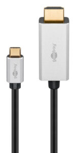 GOOBAY καλώδιο USB-C σε HDMI 60174, HDR, 8K, 4K/120Hz, 2m, μαύρο - 4040849601743