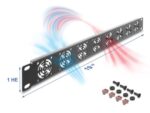 DELOCK κάλυμμα για 8x 40mm ανεμιστήρες 67414 για rack 19"/1U, μεταλλικό, μαύρο - 4043619674145 - Image 2