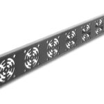 DELOCK κάλυμμα για 8x 40mm ανεμιστήρες 67414 για rack 19"/1U, μεταλλικό, μαύρο - 4043619674145