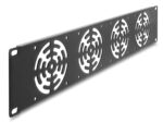 DELOCK κάλυμμα για 4x 80mm ανεμιστήρες 67416 για rack 19"/2U, μεταλλικό, μαύρο - 4043619674169
