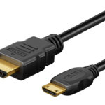 GOOBAY καλώδιο mini HDMI σε HDMI 74081 με Ethernet, 4K/60Hz, 18 Gbps, 1m, μαύρο - 4040849740817
