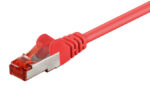 GOOBAY καλώδιο δικτύου 93214, CAT 6 S/FTP, copper, 250MHz, 0.25m, κόκκινο - 4040849932144