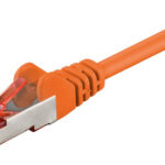 GOOBAY καλώδιο δικτύου 93340, CAT 6 S/FTP, copper, 250MHz, 0.25m, πορτοκαλί - 4040849933400