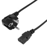 POWERTECH καλώδιο τροφοδοσίας CAB-P047, 3x 0.75mm², CCS, 2m, μαύρο - 5210131152935