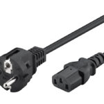 POWERTECH καλώδιο τροφοδοσίας CAB-P048, 3x 0.75mm², copper, 1m, μαύρο - 5210131152942