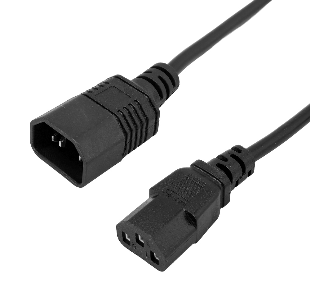 CAB-P053 POWERTECH καλώδιο προέκτασης τροφοδοσίας CAB-P053, 3x 0.75mm², copper, 1.5m, μαύρο - 5210131152966 - Image 1