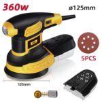 DELI έκκεντρο τριβείο DL-SG125-E3, 360W, Φ125mm, ρυθμιζόμενη ταχύτητα & συλλέκτη - 6975102949479 - Image 2