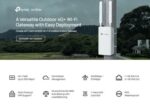 TP-LINK access point ER703WP-4G-Outdoor, WiFi 6, 3000Mbps AX3000, 4G+ Cat6, V1.0 - 8885020626858 - Image 2