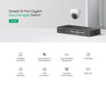 TP-LINK easy managed switch ES216G, 16x Gigabit θύρες, V1.0 - 1210002600682 - Image 2