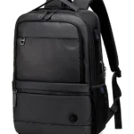 GOLDEN WOLF τσάντα πλάτης GB00402, με θήκη laptop 15.6", 20-25L, μαύρη