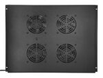 POWERTECH cooling fan για rack NETW-0044, 4x fans με μεταλλικό tray, 1.5m καλώδιο schuko, 54.5x41cm - 5210131153222