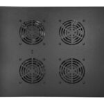 POWERTECH cooling fan για rack NETW-0044, 4x fans με μεταλλικό tray, 1.5m καλώδιο schuko, 54.5x41cm - 5210131153222