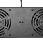 POWERTECH cooling fan για rack NETW-0045, 2x fans με μεταλλικό tray, 1.5m καλώδιο schuko, 33x13cm - 5210131153321