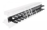 POWERTECH cable management NETW-0047 για rack 19"/1U, μεταλλικό, μαύρο - 5210131153284 - Image 2