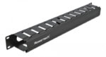 POWERTECH cable management NETW-0047 για rack 19"/1U, μεταλλικό, μαύρο - 5210131153284