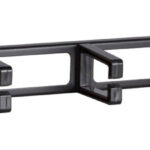 POWERTECH cable management NETW-0049 για rack 19"/1U, 5x γάντζοι, μαύρο - 5210131153307